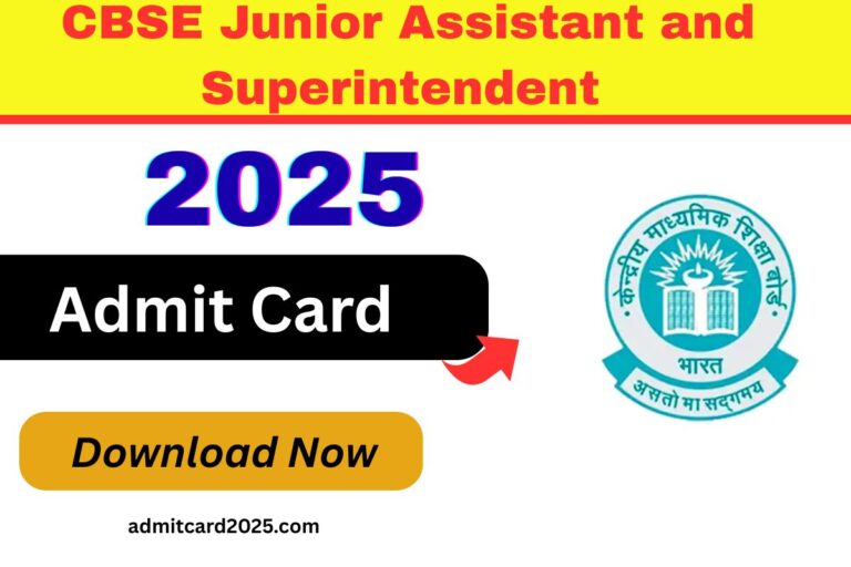 CBSE Junior Assistant and Superintendent