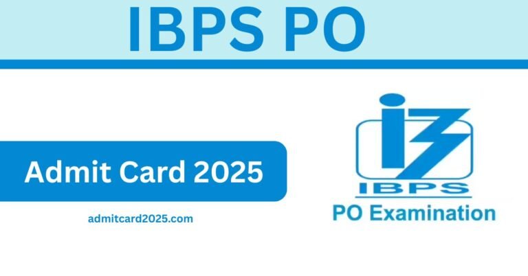 IBPS PO Admit Card 2025