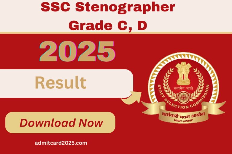 SSC Stenographer Grade C, D